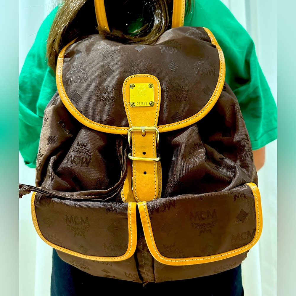 Authentic MCM Visetos Nylon Backpack